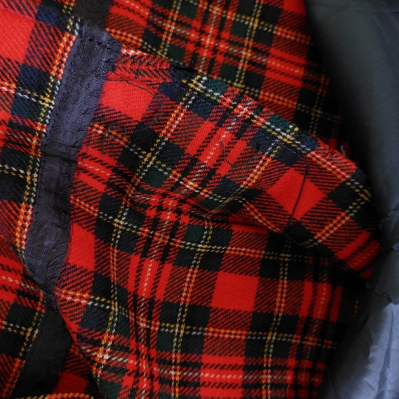 Pendleton Prince Charles Tartan Plaid 100% Virgin Wool Red Pencil Skirt Petite 8 - Picture 10 of 12